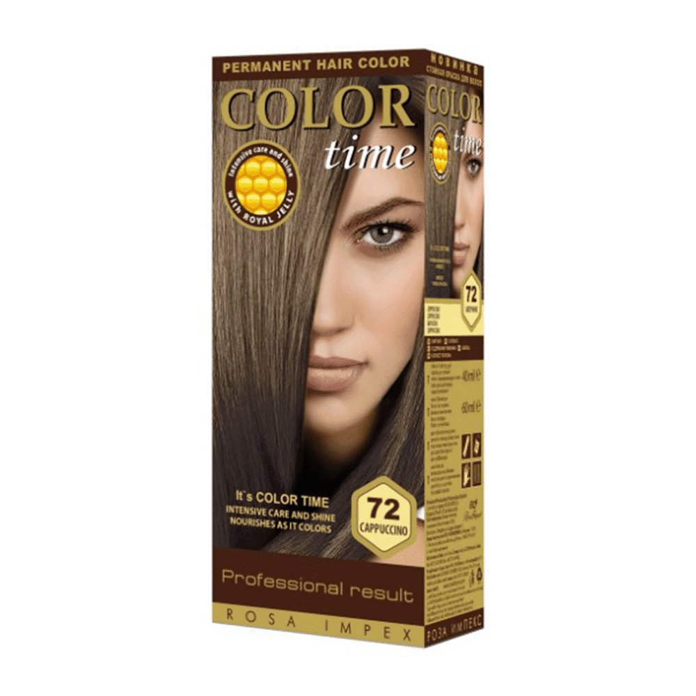 Color TimeColor Time Μόνιμη Βαφή Μαλλιών Gel Nο72- Cappuccinopapell.gr