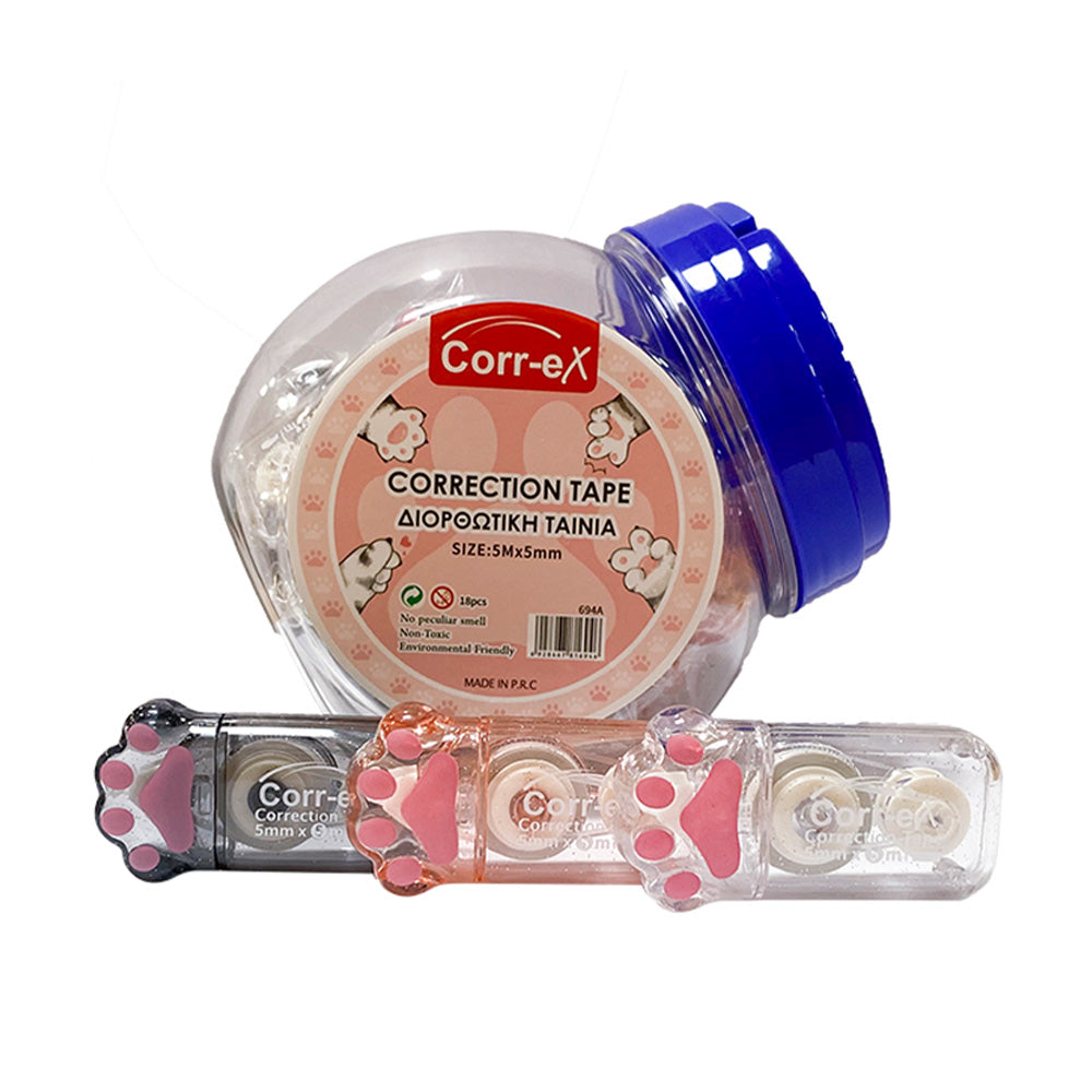 Corr-eX Διορθωτική Ταινία 694A 5mm 5m σε 3 Χρώματα - 1 Τμχ