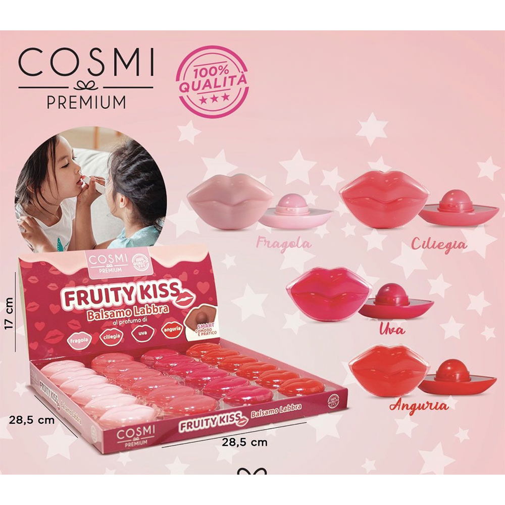 Cosmi Fruity Kiss Lip Balm σε 4 Γεύσεις Ενυδατικό Balm Χειλιών - 1 Τεμάχιο