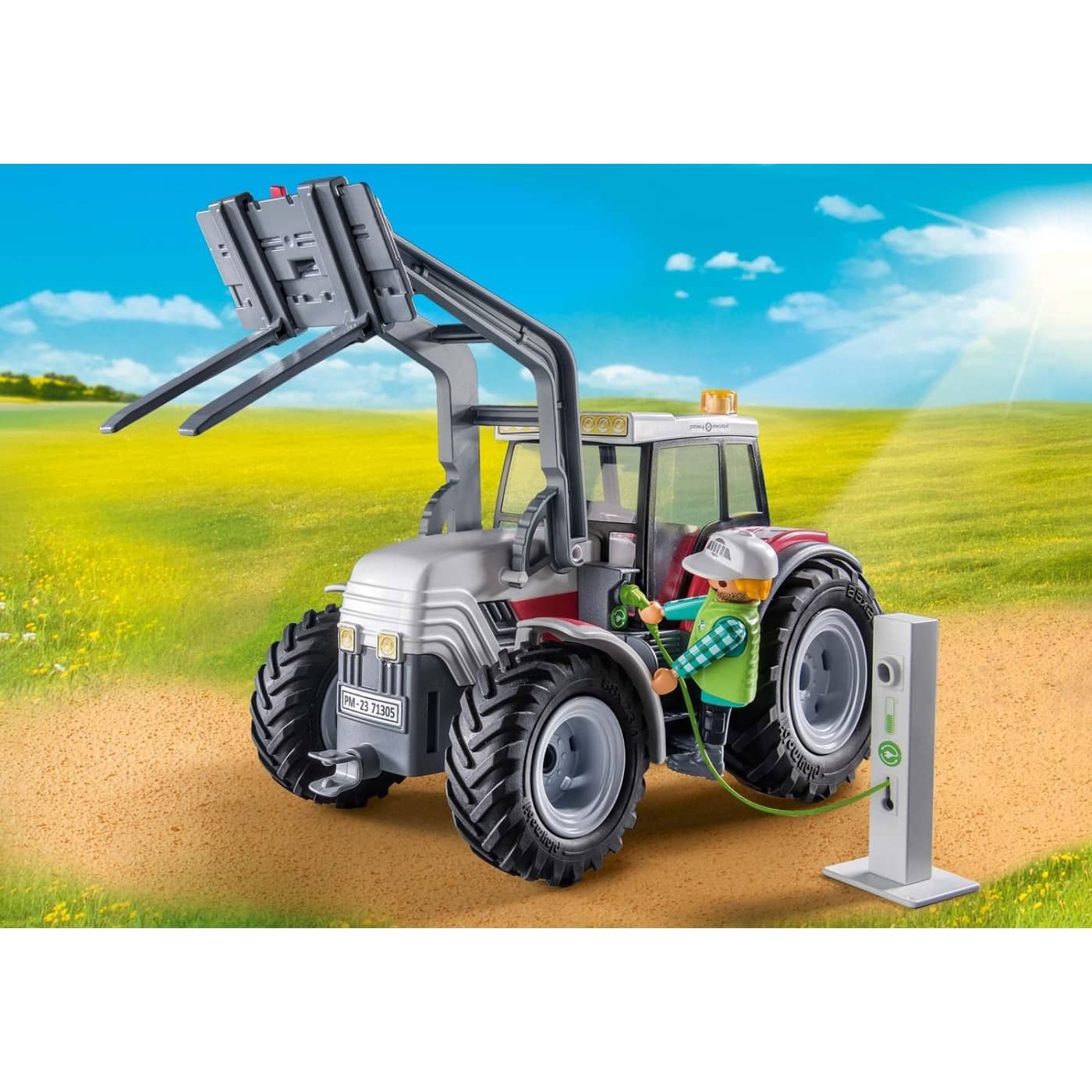 71305 Playmobil Country Ηλεκτρικo Τρακτeρ