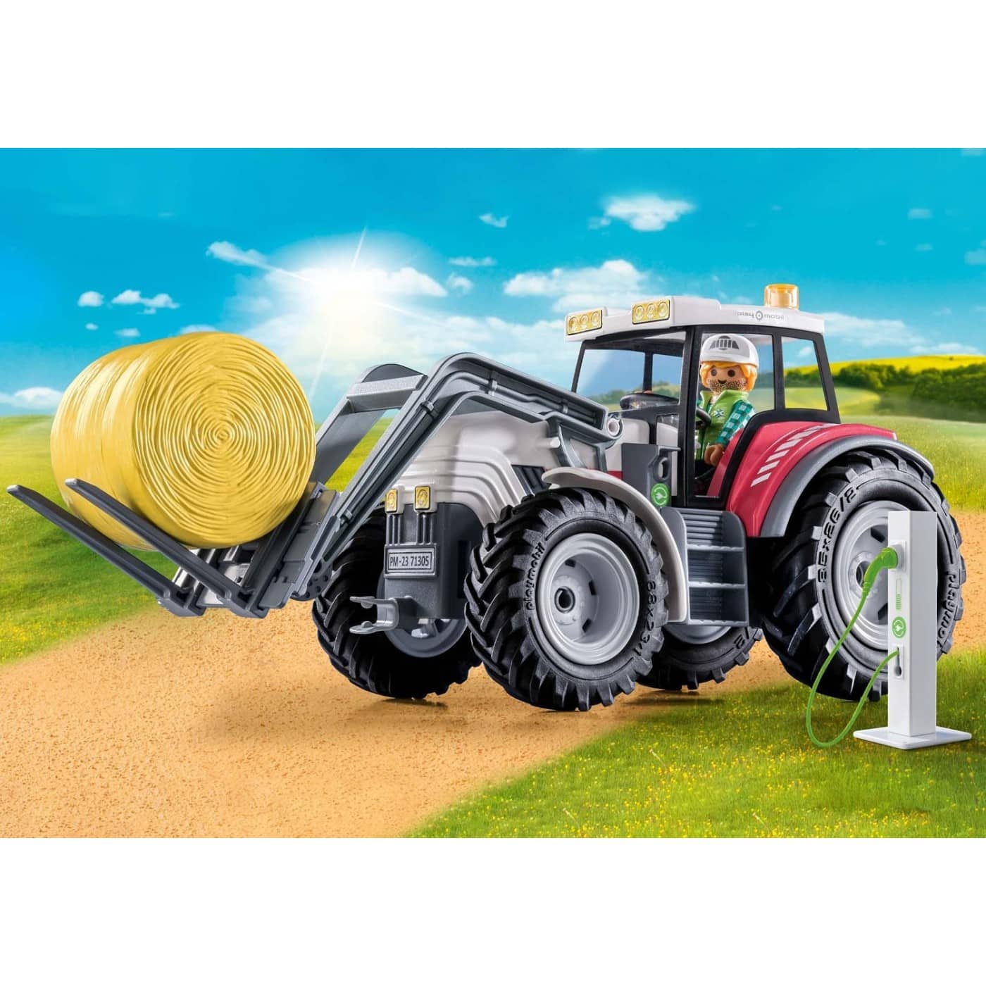 71305 Playmobil Country Ηλεκτρικo Τρακτeρ