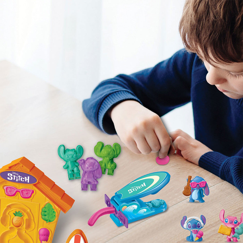 Cra-Z-Art Softee Dough Disney Stitch Σετ Δημιουργίας Mold N Make Mε 5 Βαζάκια Πλαστελίνης Kαι Αξεσουάρ 