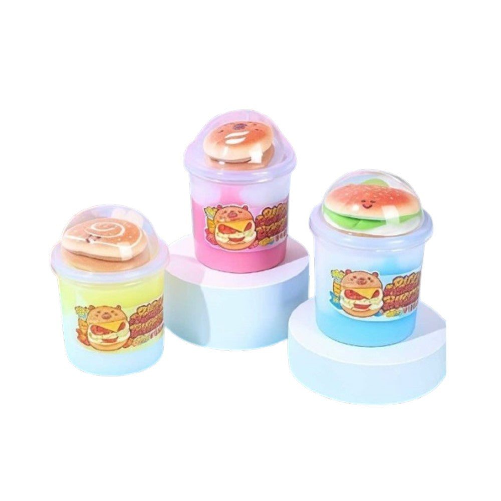 Crystal Mud Slime Big Burger σε Κουτάκι σε 3 Χρώματα - 1 Τμχ