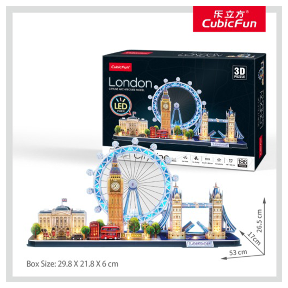 Cubic Fun 3D Puzzle City Line London (Led)