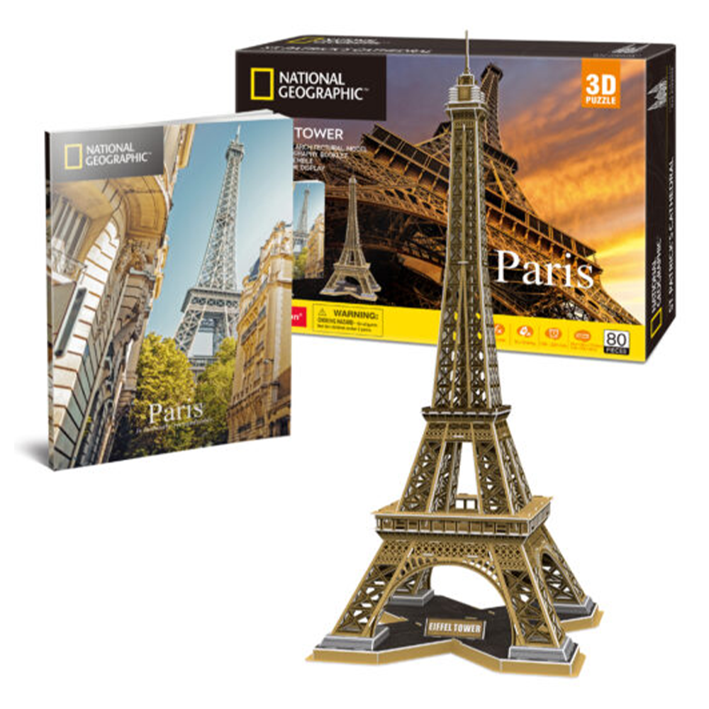 Cubic Fun 3D Puzzle Eiffel Tower National Geographic