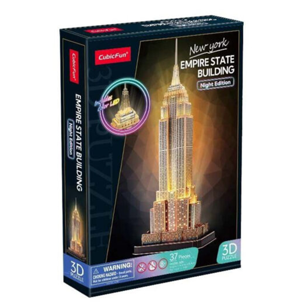 Cubic Fun 3D Puzzle Empire State Building Night Edition (Led)