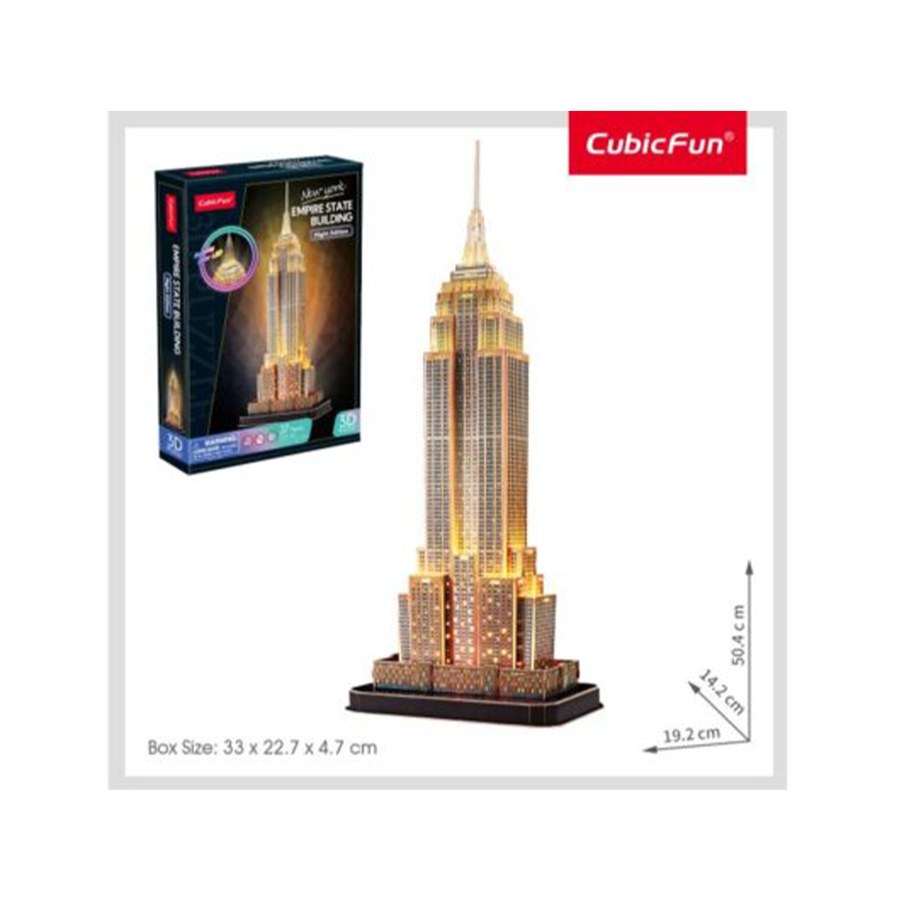 Cubic Fun 3D Puzzle Empire State Building Night Edition (Led)