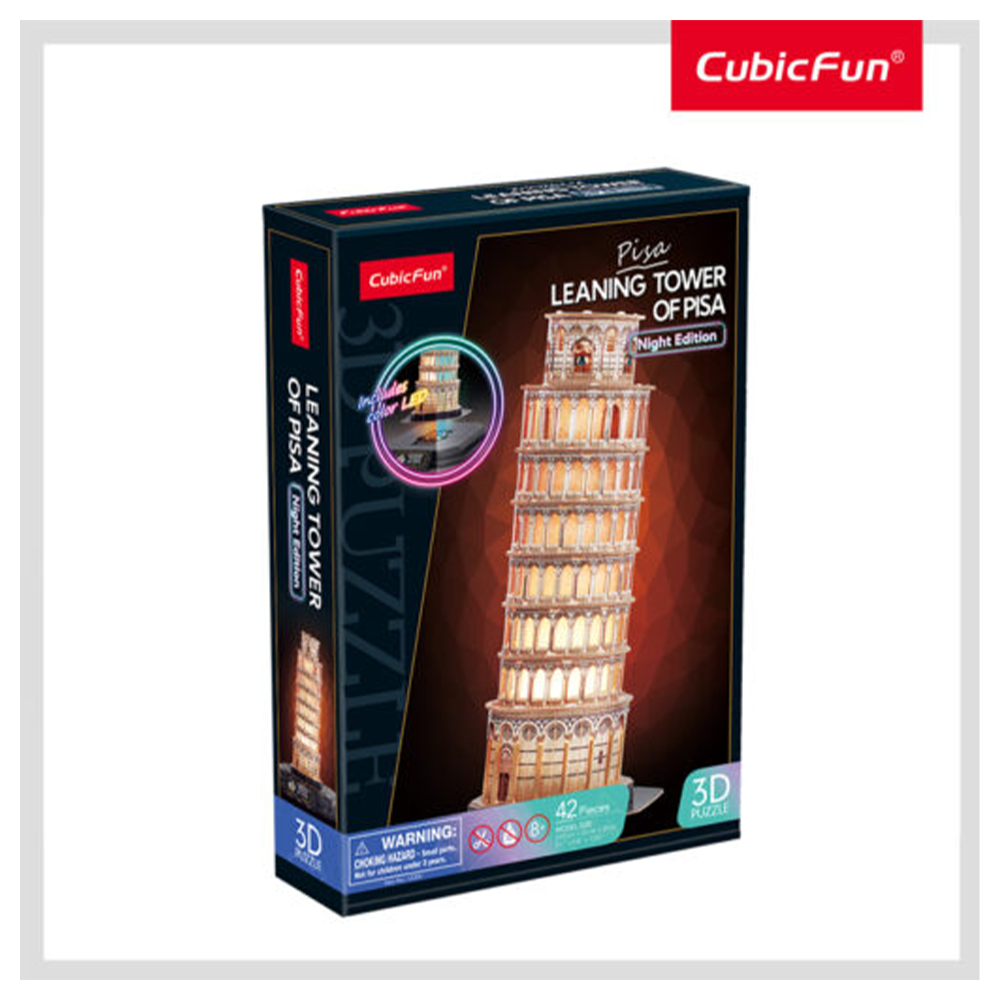 Cubic Fun 3D Puzzle Leaning Tower Of Pisa Night Edition (Led)