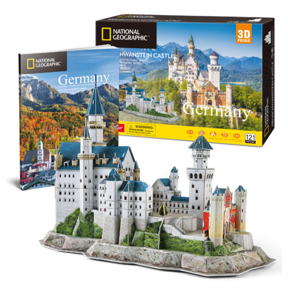 Cubic Fun 3D Puzzle Neuschwanstein Castle National Geographic