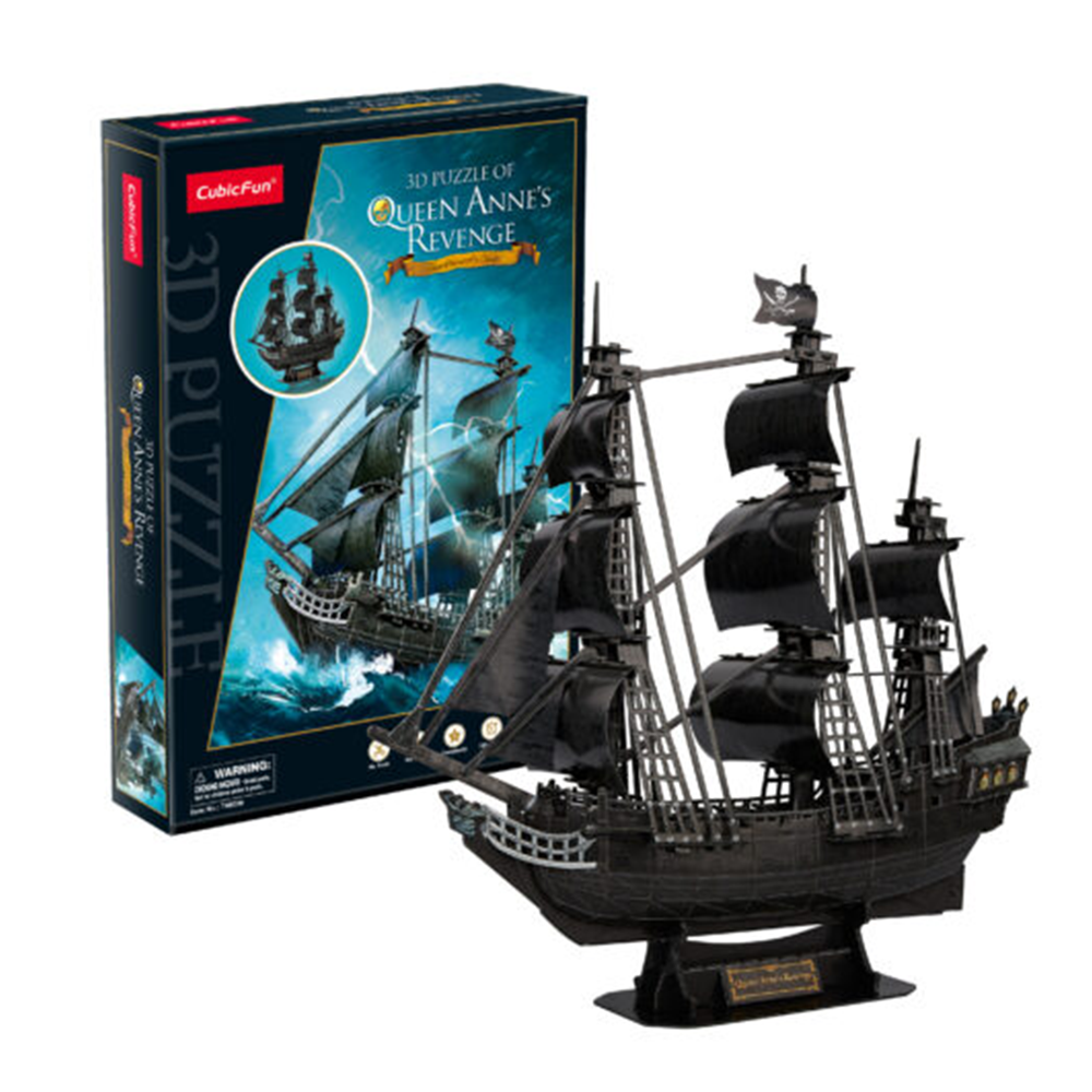 Cubic Fun 3D Puzzle Pirate Ship Queen Anne's Revenge