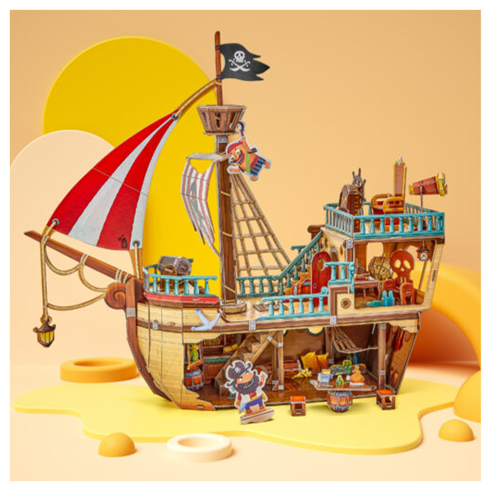 Cubic Fun 3D Puzzle Pirate Treasure Ship
