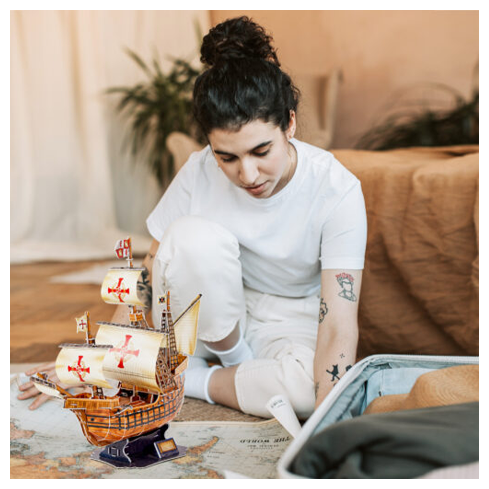 Cubic Fun 3D Puzzle Santa Maria Schooner