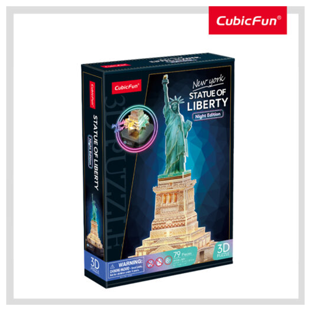 CUBICFUNCubic Fun 3D Puzzle Statue Of Liberty Night Edition (Led)papell.gr