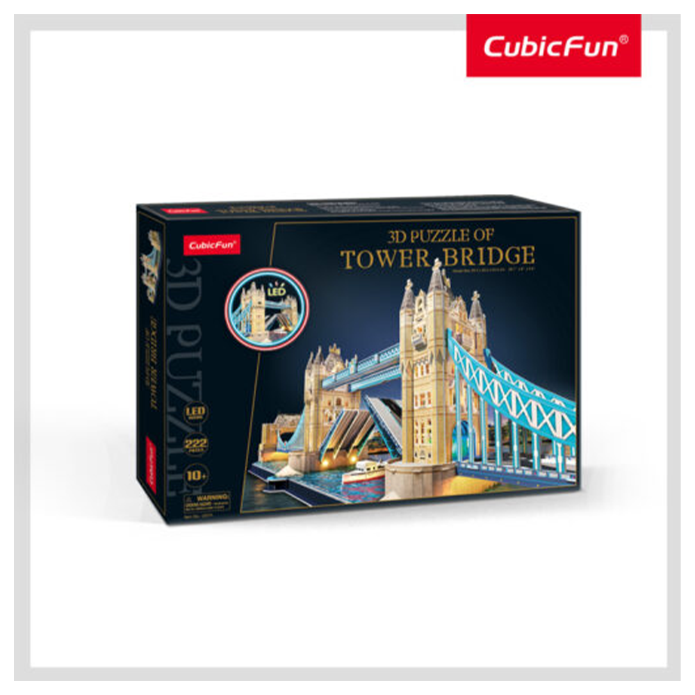 Cubic Fun 3D Puzzle Tower Bridge (Led)