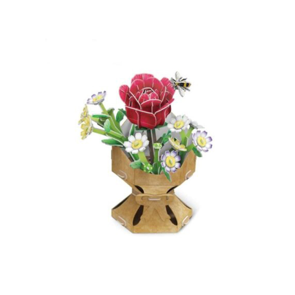 Cubic Fun Κατασκευή Μπουκέτο Με Λουλούδια Τριαντάφυλλο