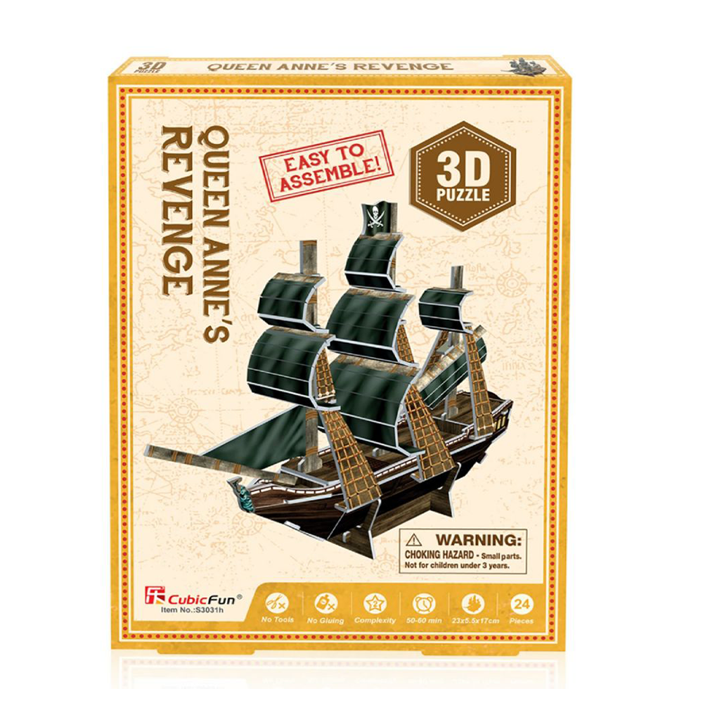 Cubic Fun The Queen Anne's Revenge Mini 3D Puzzle