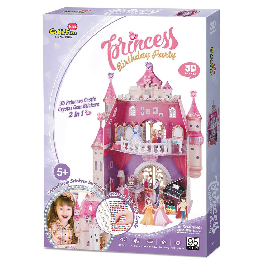 Cubic Fun 3D Puzzle Princess Birthday Dollhouse