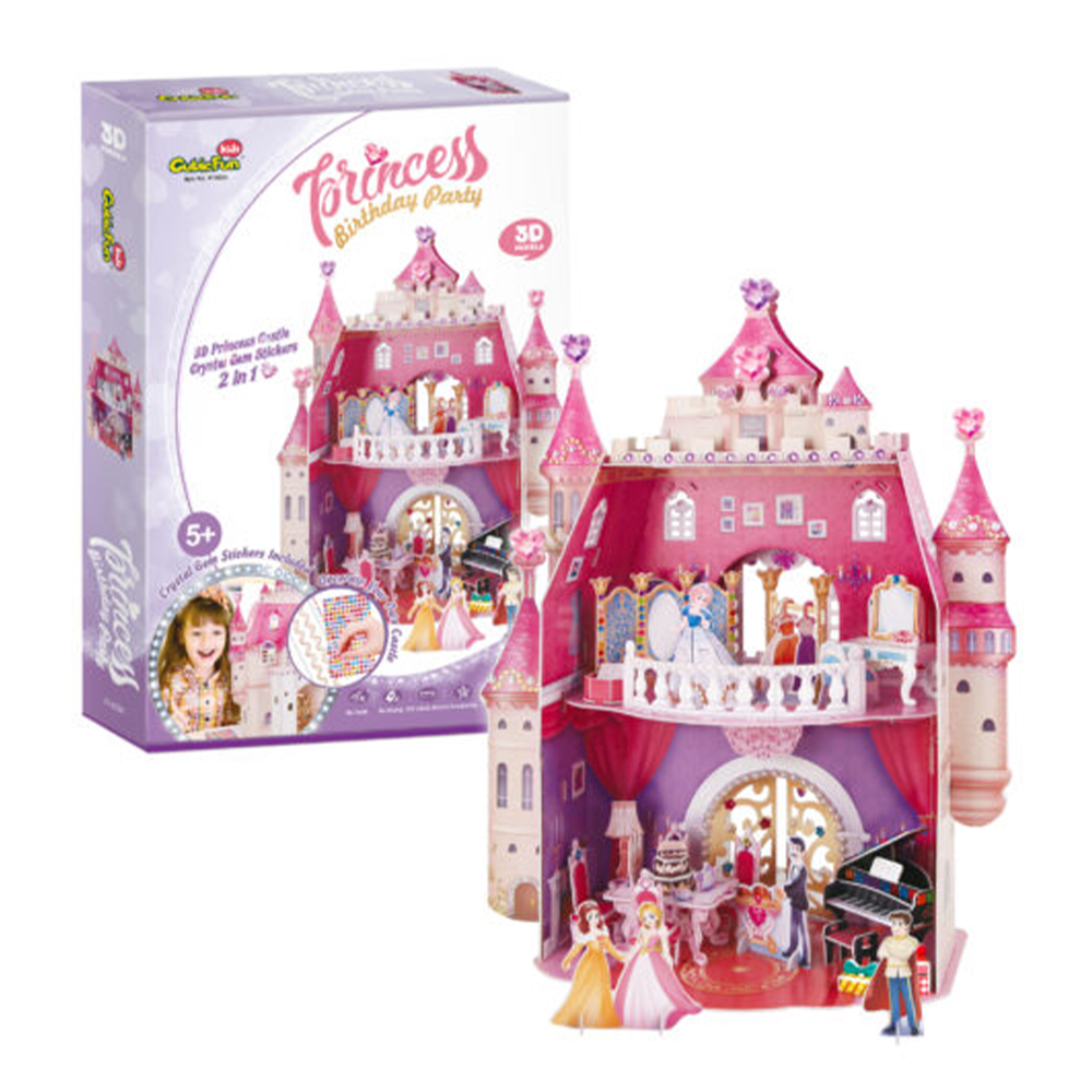 Cubic Fun 3D Puzzle Princess Birthday Dollhouse