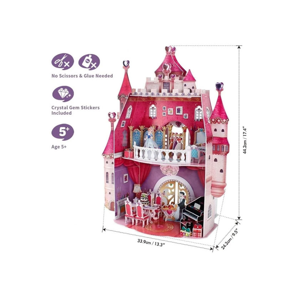 Cubic Fun 3D Puzzle Princess Birthday Dollhouse