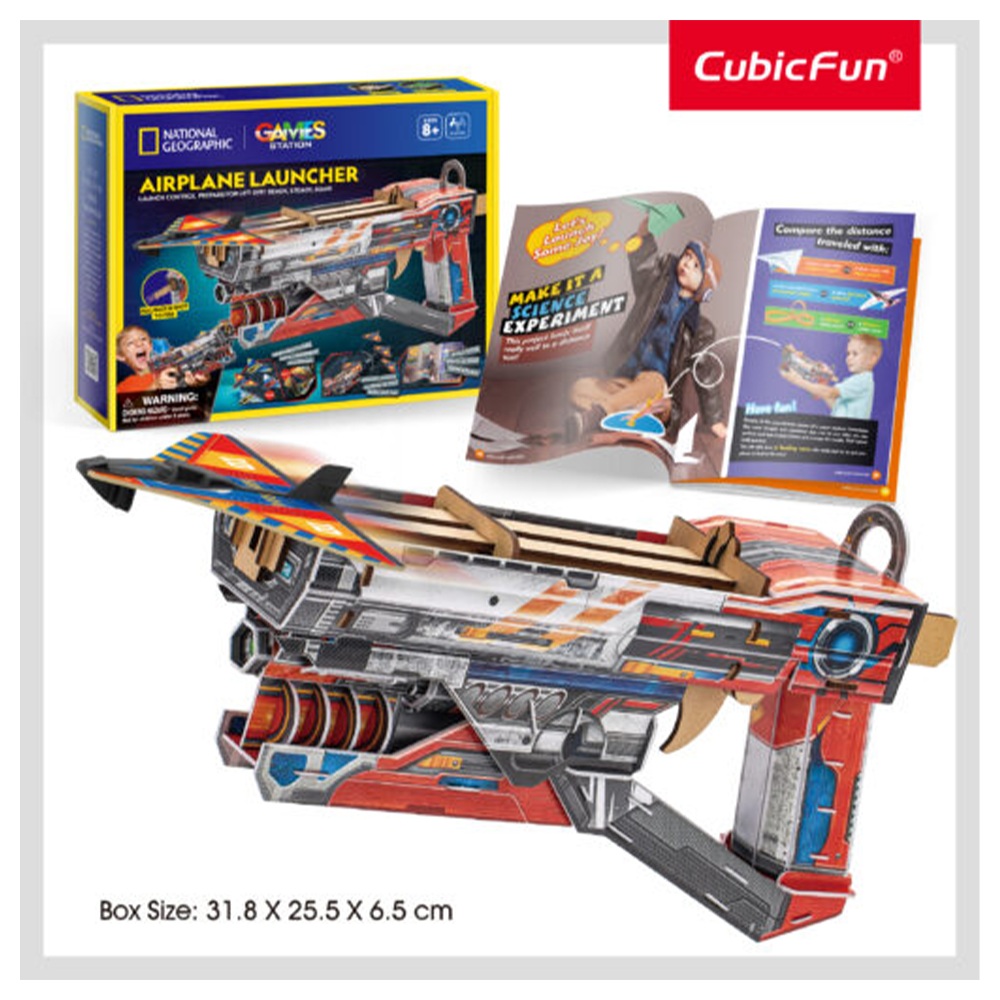 CUBICFUNCubic Fun Stem Εκτοξευτής Αεροπλάνων National Geographicpapell.gr