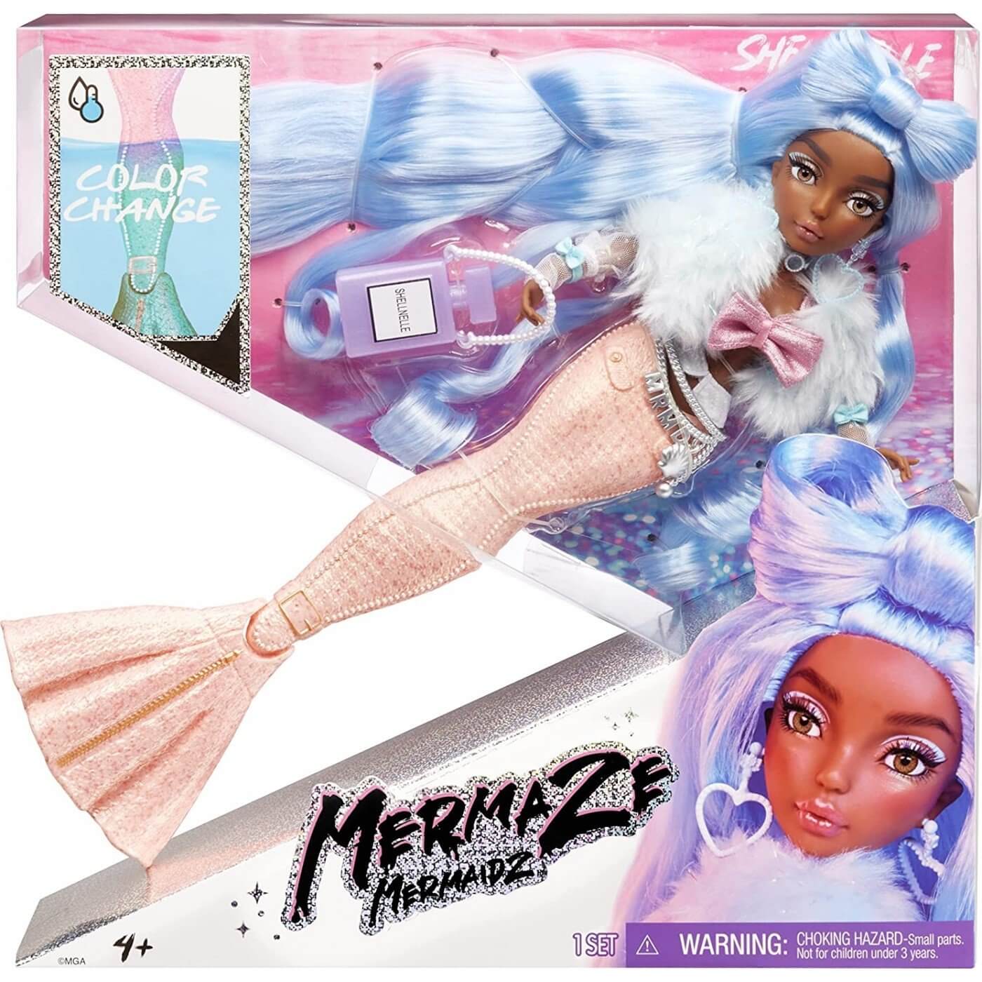 MgaMga Entertainment Mermaze Mermaidz Shellnelle Mermaid Color Change Κουκλα - Γοργονα - Shellnellepapell.gr