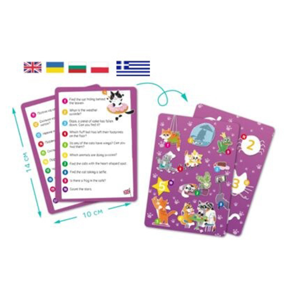 Dodo Puzzle Look & Find Cat Café - Καφέ Με Γάτες 100 Τμχ