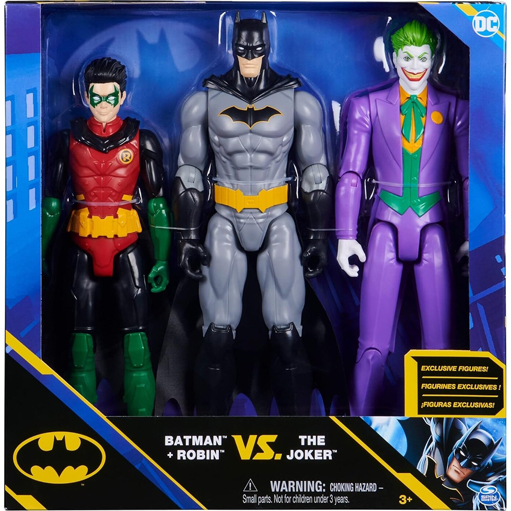 Spin MasterSpin Master DC: Φιγούρες Δράσης Batman & Robin Vs The Joker 30 εκpapell.gr