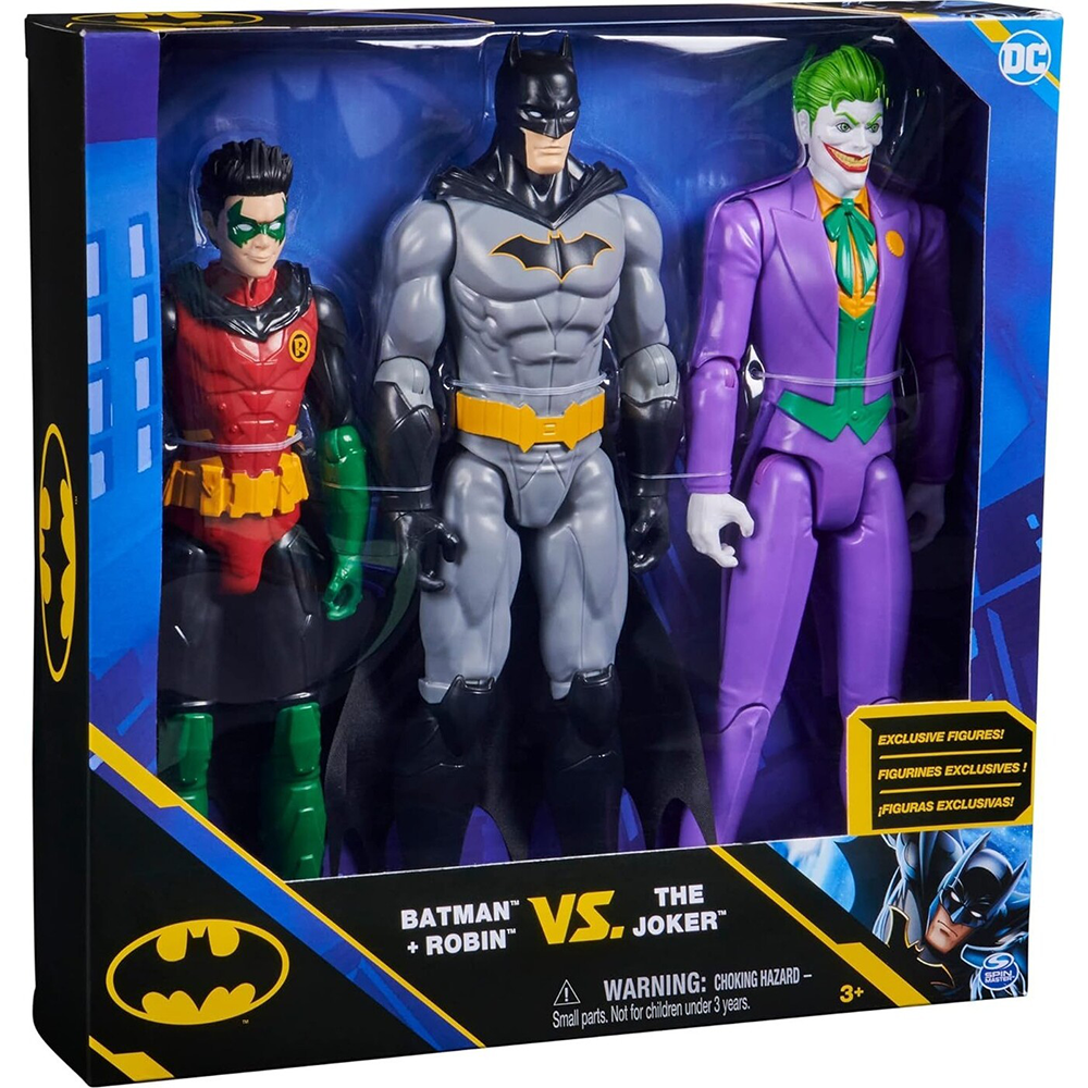 Spin MasterSpin Master DC: Φιγούρες Δράσης Batman & Robin Vs The Joker 30 εκpapell.gr