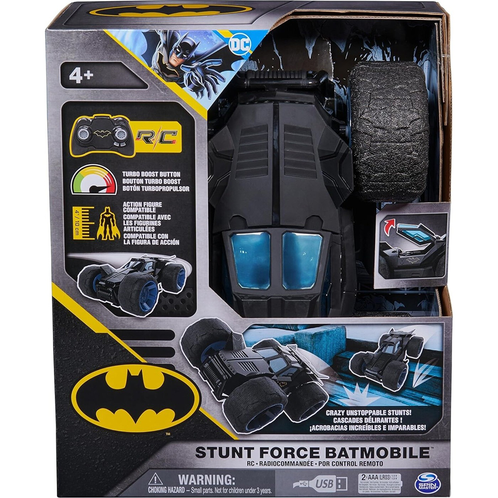 Spin MasterSpin Master DC: Batman - Stunt Force Batmobile Αυτοκίνητο Με Τηλεχειριστήριοpapell.gr