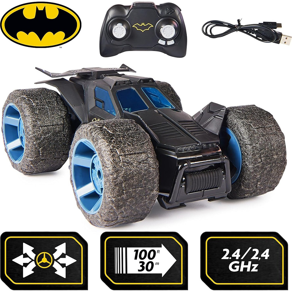 Spin MasterSpin Master DC: Batman - Stunt Force Batmobile Αυτοκίνητο Με Τηλεχειριστήριοpapell.gr