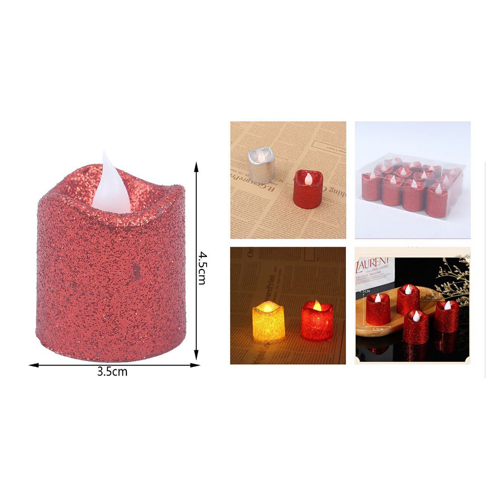 Διακοσμητικό Κερί Μπαταρίας 4,5εκ 3 Χρώματα -1τμχ