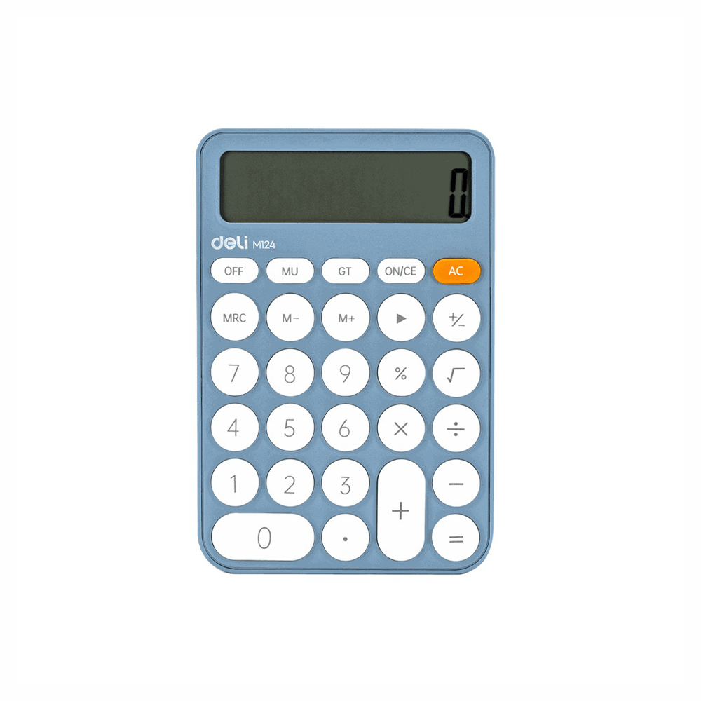 Deli Αριθμομηχανή 12 Ψηφίων Μπλε Pastel