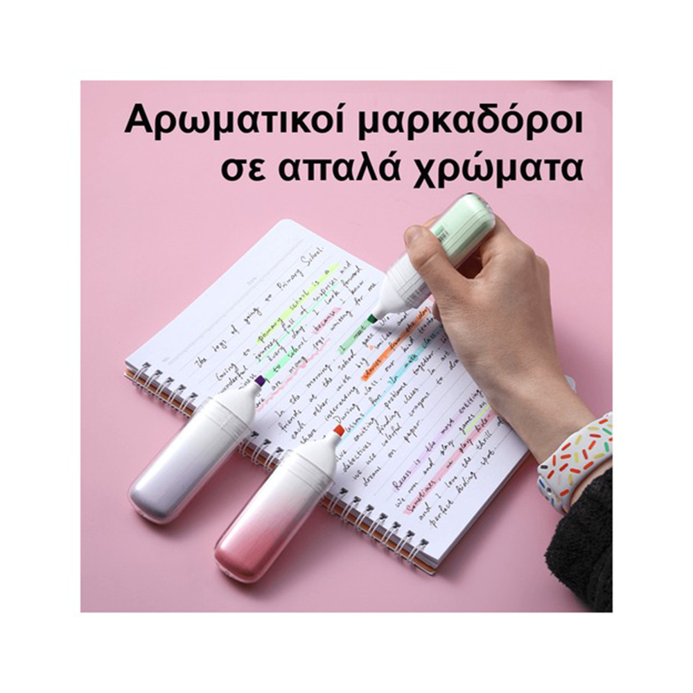 Deli Αρωματικός Μαρκαδόρος Υπογράμμισης Πλακέ 1-5 mm Μωβ