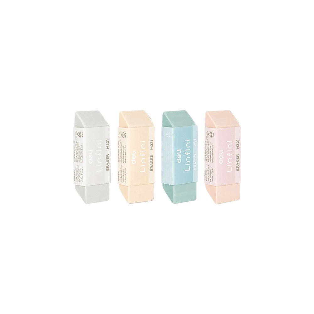 Deli Γόμα Linfini 54X20X10.5mm 4 Χρώματα - 1 τμχ