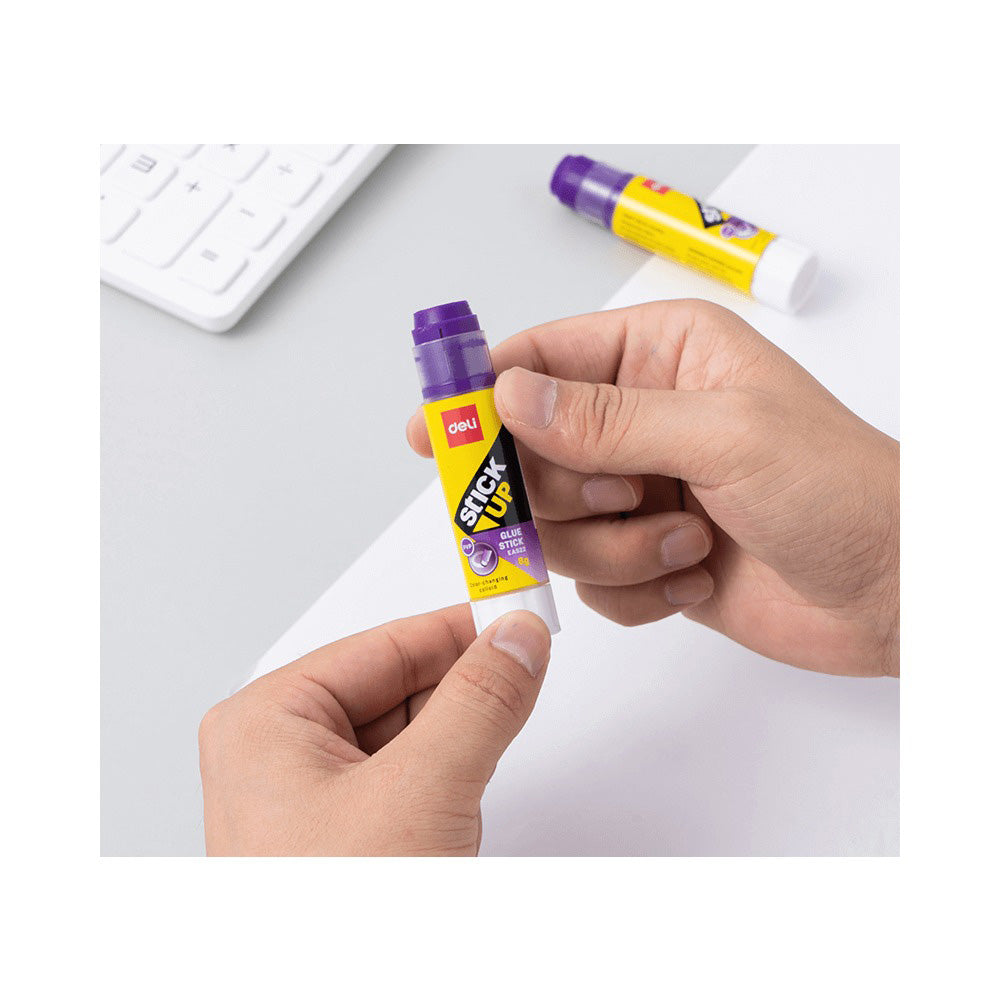 Deli Κόλλα Stick Pvp Μωβ 8 gr - 1 Τμχ
