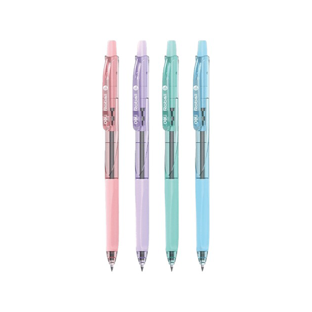 Deli Στυλό Ballpoint Roball 0,5 mm Μπλε Μελάνι σε 4 Χρώματα - 1 Τεμάχιο