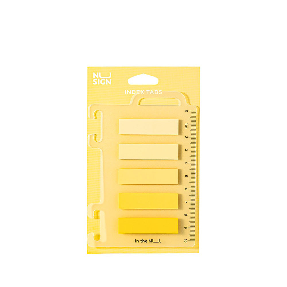 Deli Αυτοκόλλητο Σελιδοδείκτης Film Bopp 5x20Φ / 44X12mm Nusign Κίτρινο