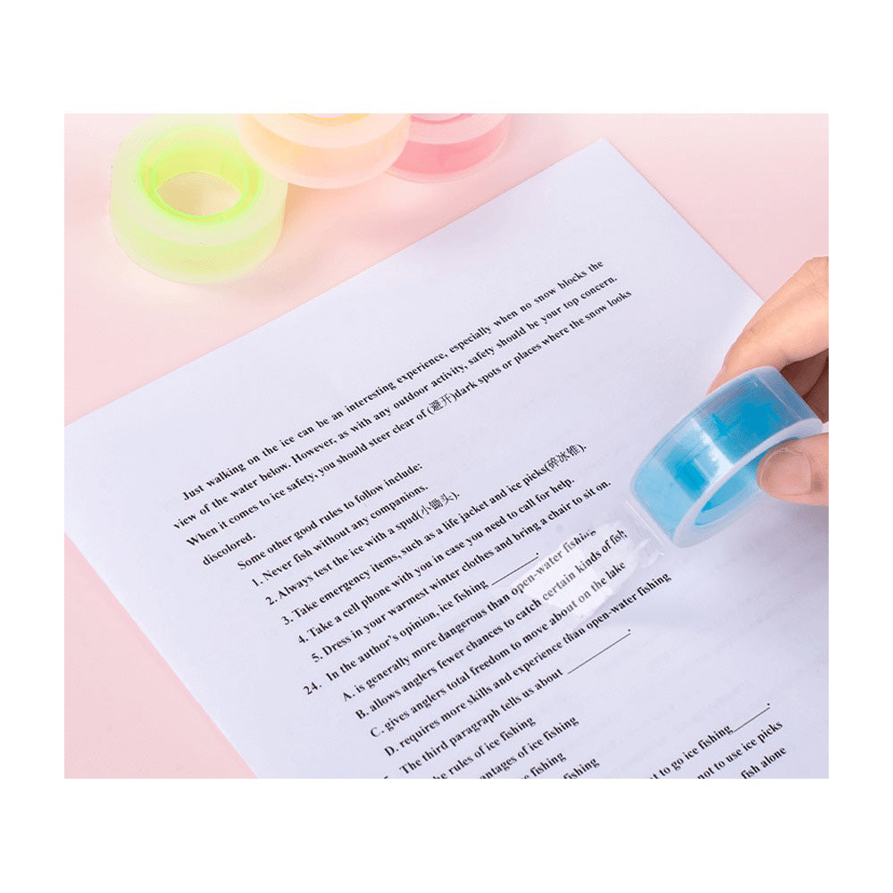 Deli Κολλητική Ταινία Χρωματιστή 18mmx27.4m 4 Χρώματα - 1 Τμχ