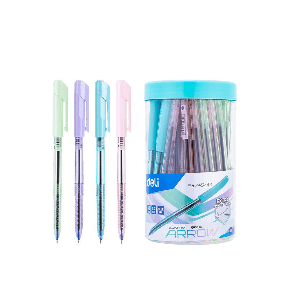 Deli Στυλό Ballpoint Με Μπλε Μελάνι 0.7mm Arrow Pastel 4 Χρώματα - 1 Τμχ