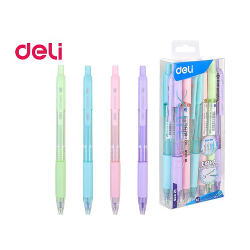 Deli Στυλό Κουμπί Λαβή Grip 0.7mm Xtream Pastel - 1 Τμχ