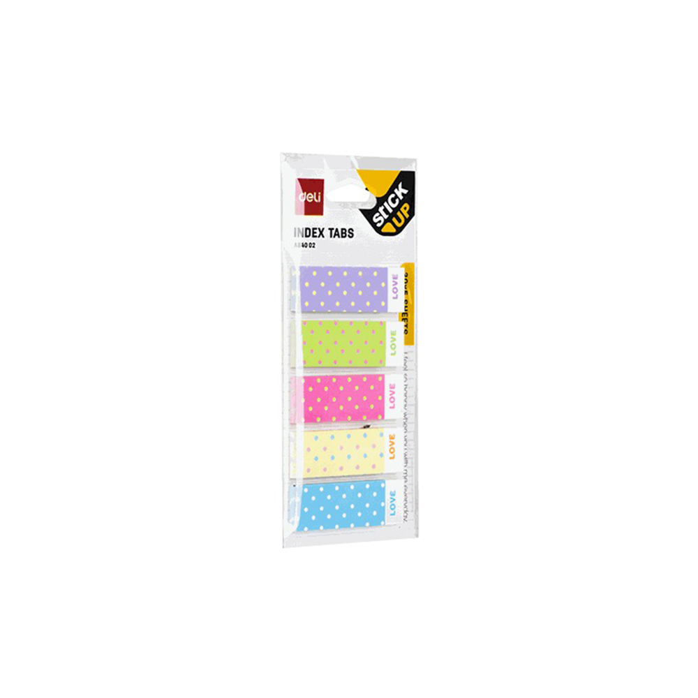 DELIDeli Σελιδοδείκτης Αυτοκόλλητος 45χ15 mm 5x30 Φύλλα 1 Τμχpapell.gr
