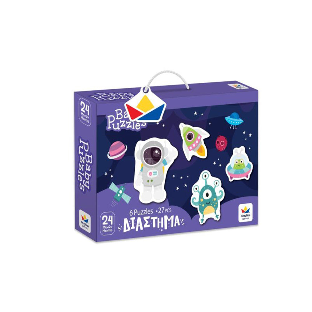 Desyllas Baby Puzzles Διάστημα Πάζλ 27 Κομματιών σε 6 Σχέδια