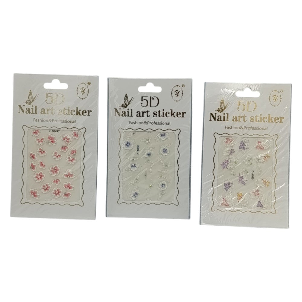 Διακοσμητικά Αυτοκόλλητα Νυχιών Διάφορα Σχέδια