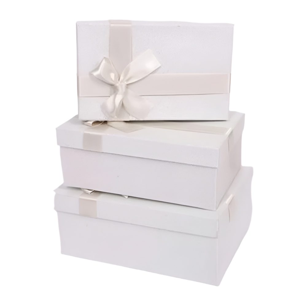 OEMΔιακοσμητικό Κουτί Ορθογώνιο Λευκό Με Glitter Και Φιόγκο 19Χ12Χ6.5εκpapell.gr