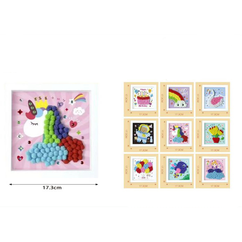 OEMDiamond Dotz Ψηφιδωτό Με Pom Pom Διάφορα Σχέδια 17.3Χ17.3εκpapell.gr