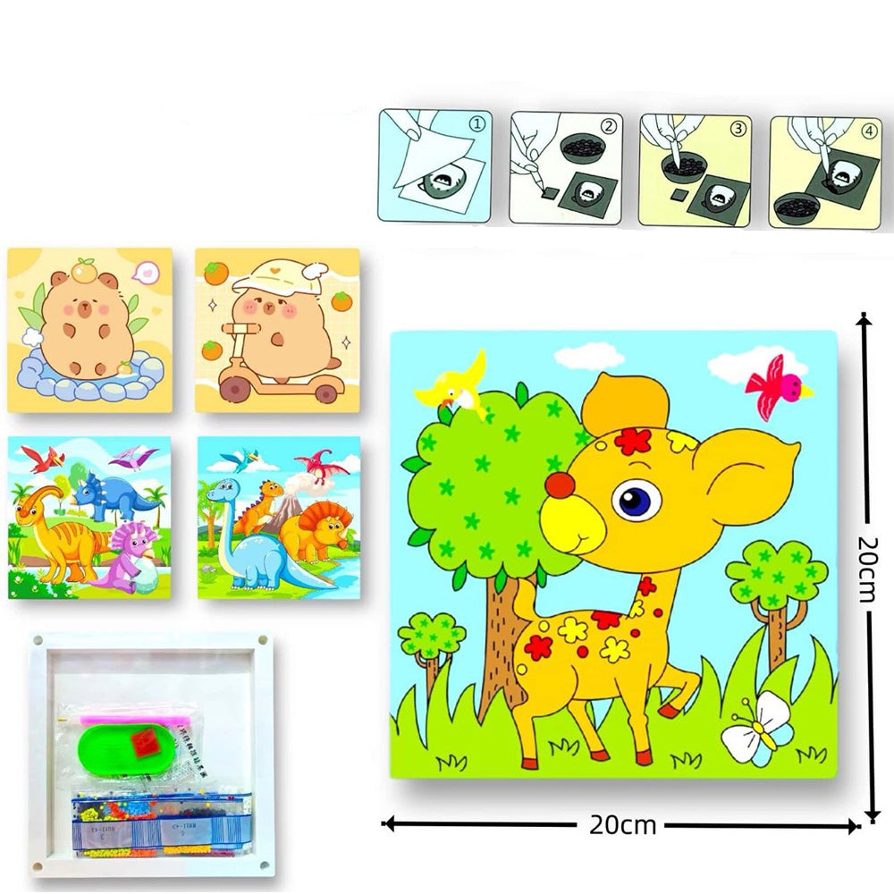 Diamond Dotz Ψηφιδωτό Με Χάντρες Capybara 20Χ20 εκ 4 Σχέδια - 1τμχ