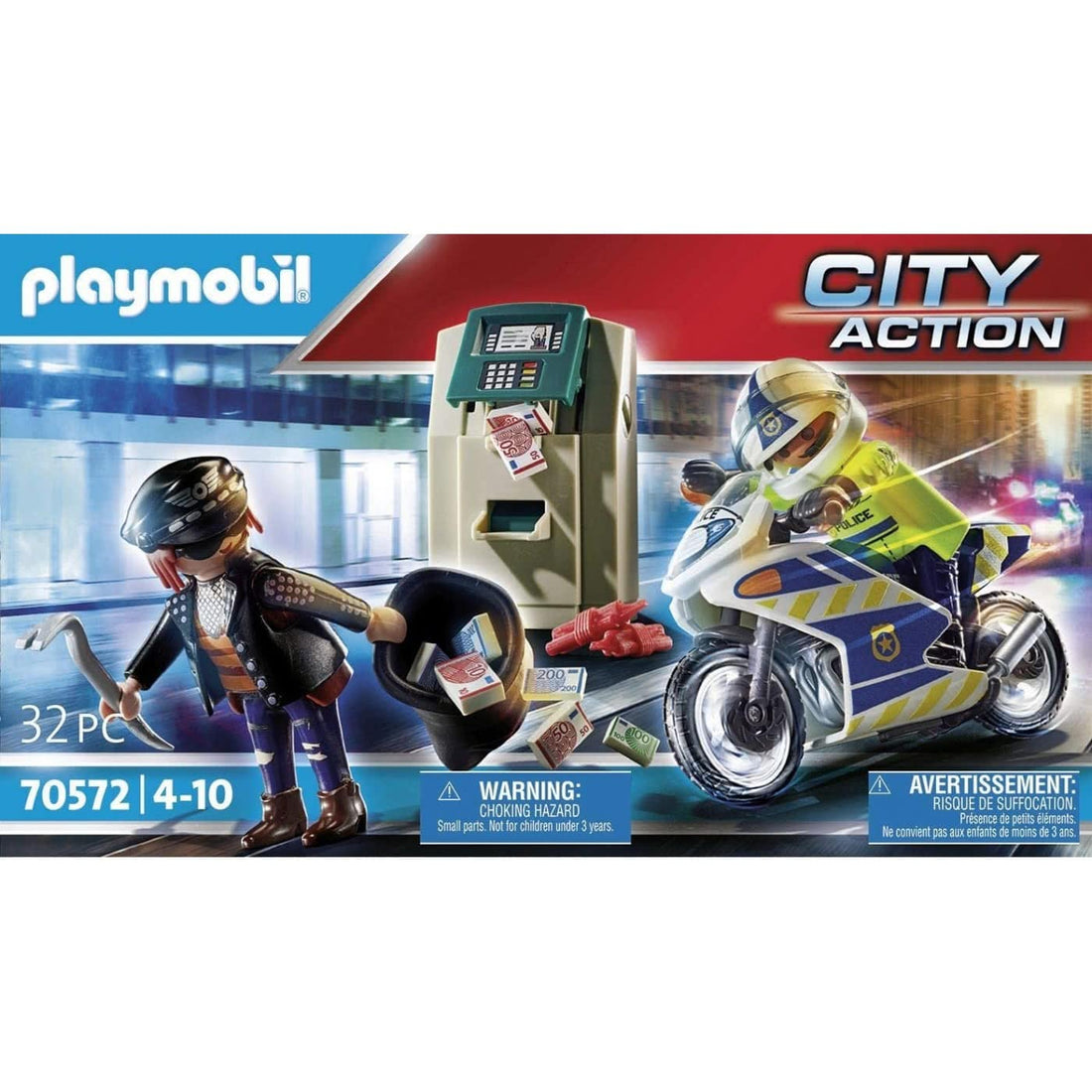 70572 Playmobil City Action Διαρρηξη Στο Ατμ