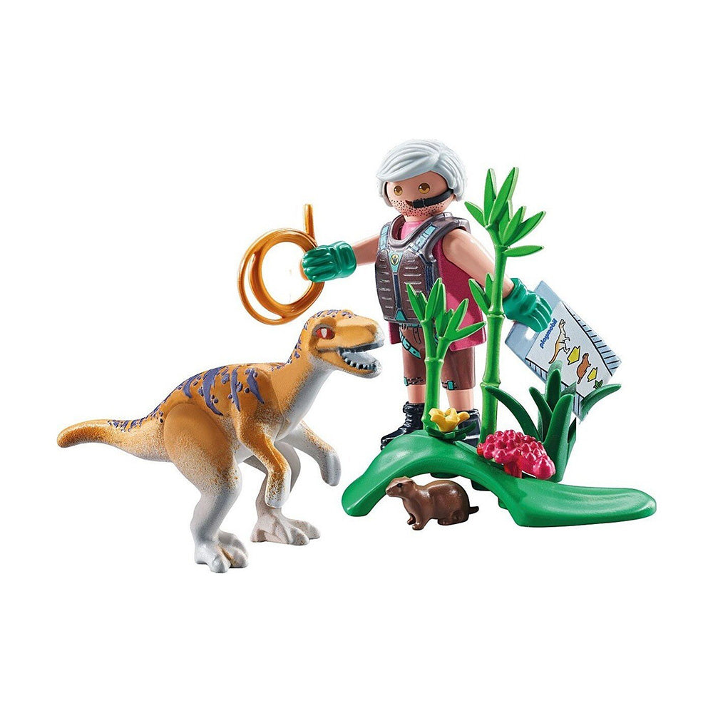 71823 Playmobil Dinos Εξερευνητής Και Βελοσιράπτορ