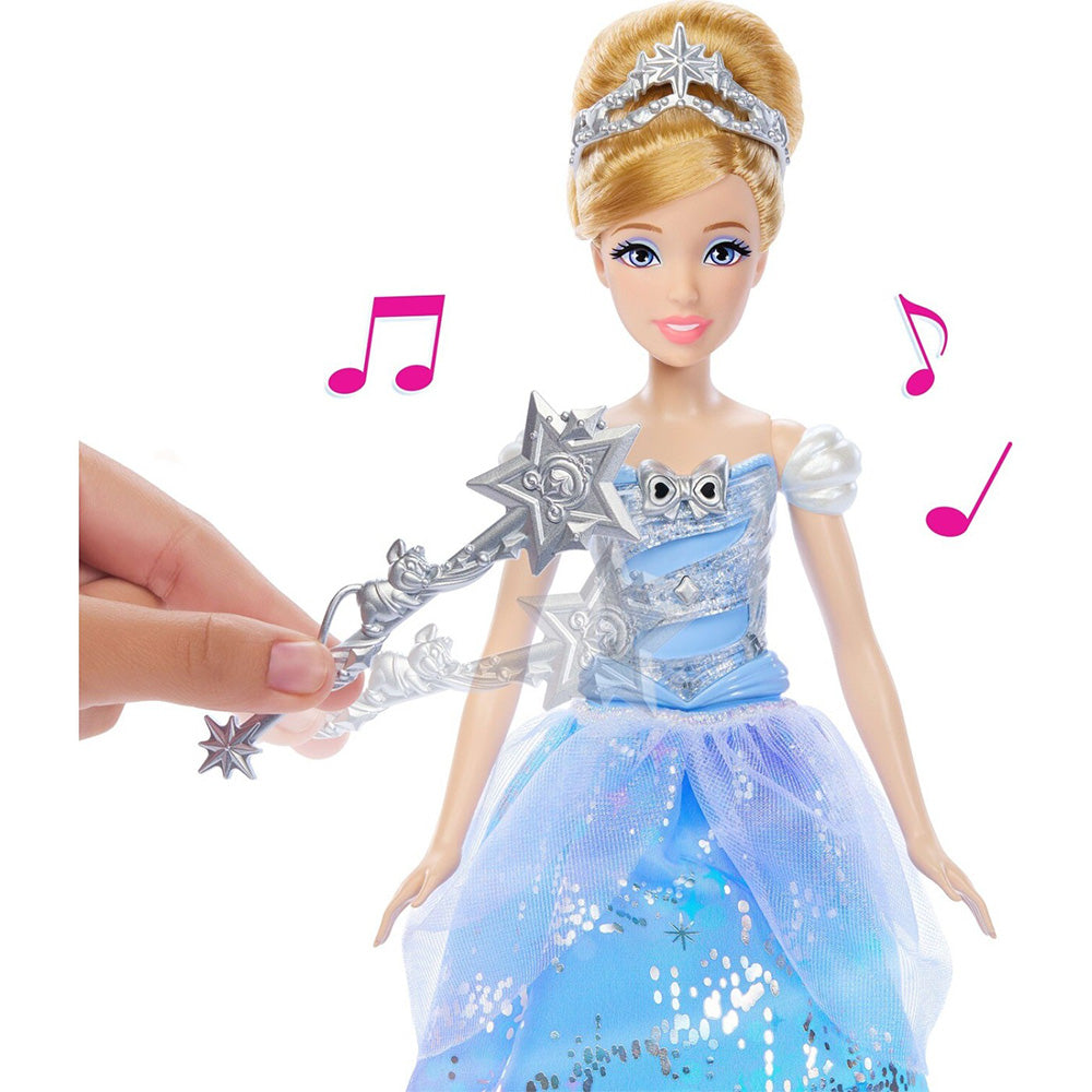 Disney Princess Enchanted Ballgown Κούκλα Σταχτοπούτα Με Μαγικό Ραβδί 