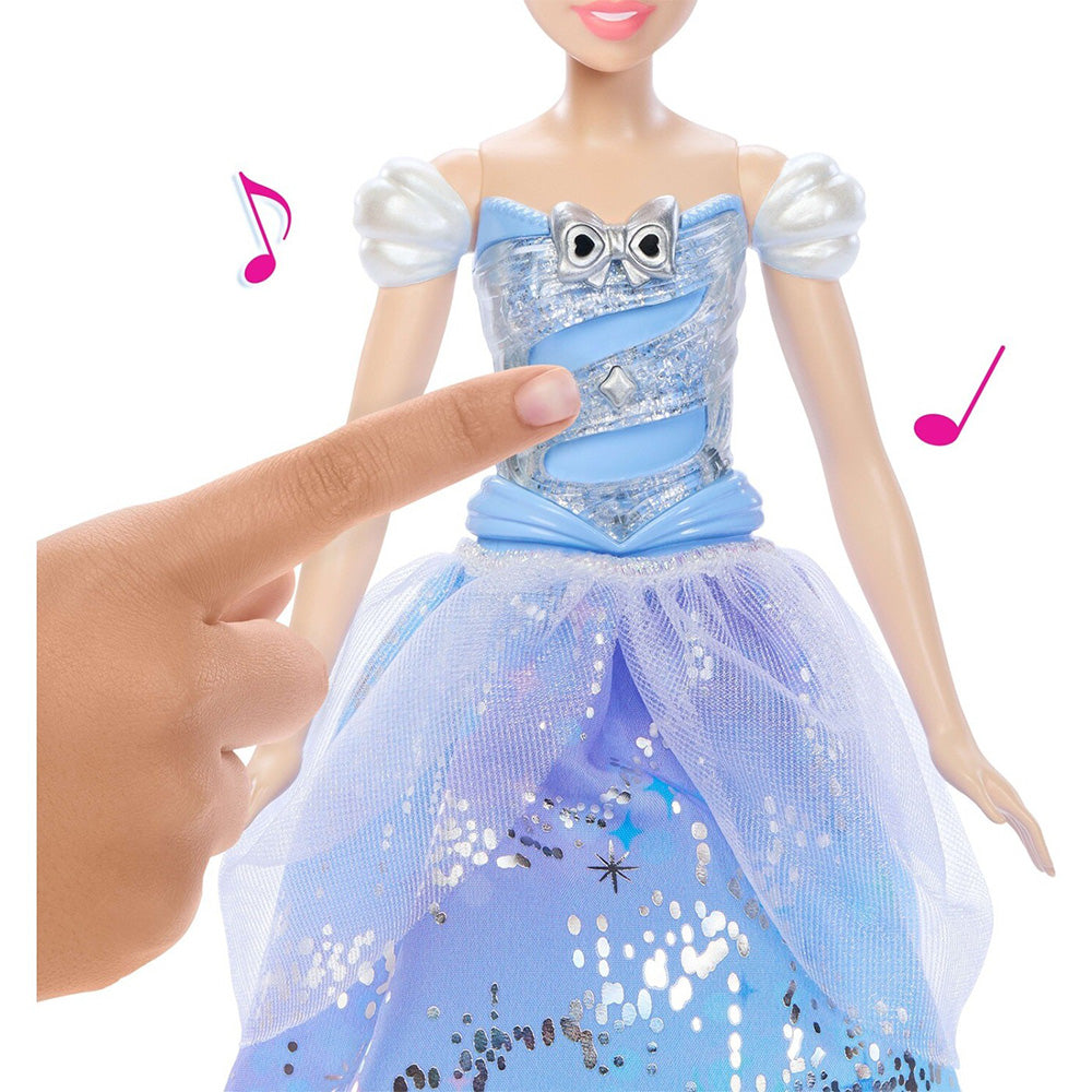 Disney Princess Enchanted Ballgown Κούκλα Σταχτοπούτα Με Μαγικό Ραβδί 